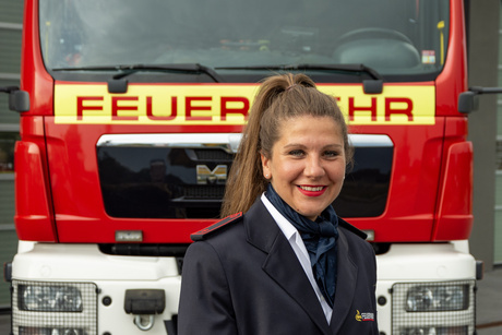 Anna Brchig ist seit Mai 2022 Mitglied der Feuerwehr March