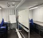 Dirty Classroom: Unterrichtsraum fr bungsteilnehmende im "kontaminierten Schwarz-Bereich"