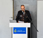 1. Stv. Feuerwehrkommandant Andreas Kauder trägt den Jahresbericht für den verhinderten Schriftführer vor. 