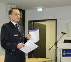 Der Vorsitzende des Feuerwehrfördervereins Jürgen Brüchig eröffnet die 7. Mitgliederversammlung.