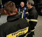 Erste Einsatzbung als neuer Gruppenfhrer fr Johannes Wangler in seinem Heimat-Zug, dem Zug 1 der Feuerwehr March.