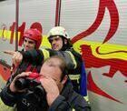 Erste Einsatzbung als neuer Gruppenfhrer fr Johannes Wangler in seinem Heimat-Zug, dem Zug 1 der Feuerwehr March.