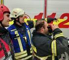 Erste Einsatzbung als neuer Gruppenfhrer fr Johannes Wangler in seinem Heimat-Zug, dem Zug 1 der Feuerwehr March.