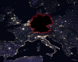 Groflchiger Stromausfall in Deutschland