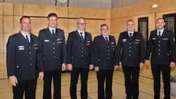 Das neue "KFV-Kommando", von rechts: Vorsitzender Christoph Zachow sowie die Stellvertreter Patrick Gutmann, Martin Engler, Michael Stöcklin, Marco Morath und Jens Lapp. 
