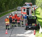 Verkehrsunfall Autobahnbrcke Holzhausen