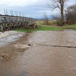 Am alten Wehr bei Neuershausen, Abzweig Herrenmhlenbach (Pegelstand: 141 cm)