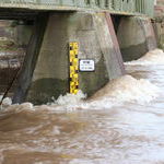 Brcke L116 bei Neuershausen (Pegelstand: 141 cm)